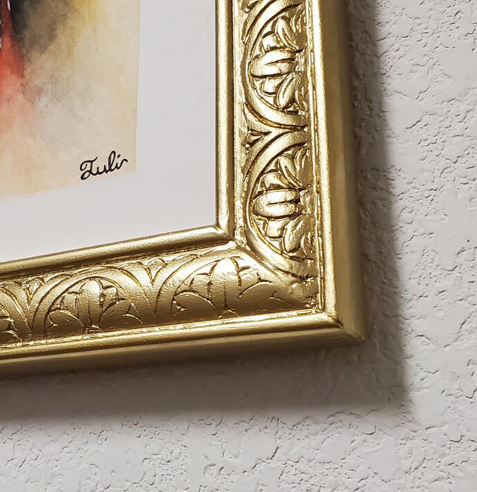 Floral Ribbon in Gold (2)