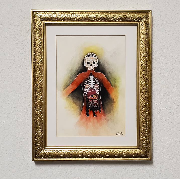 Floral Ribbon in Gold (1)